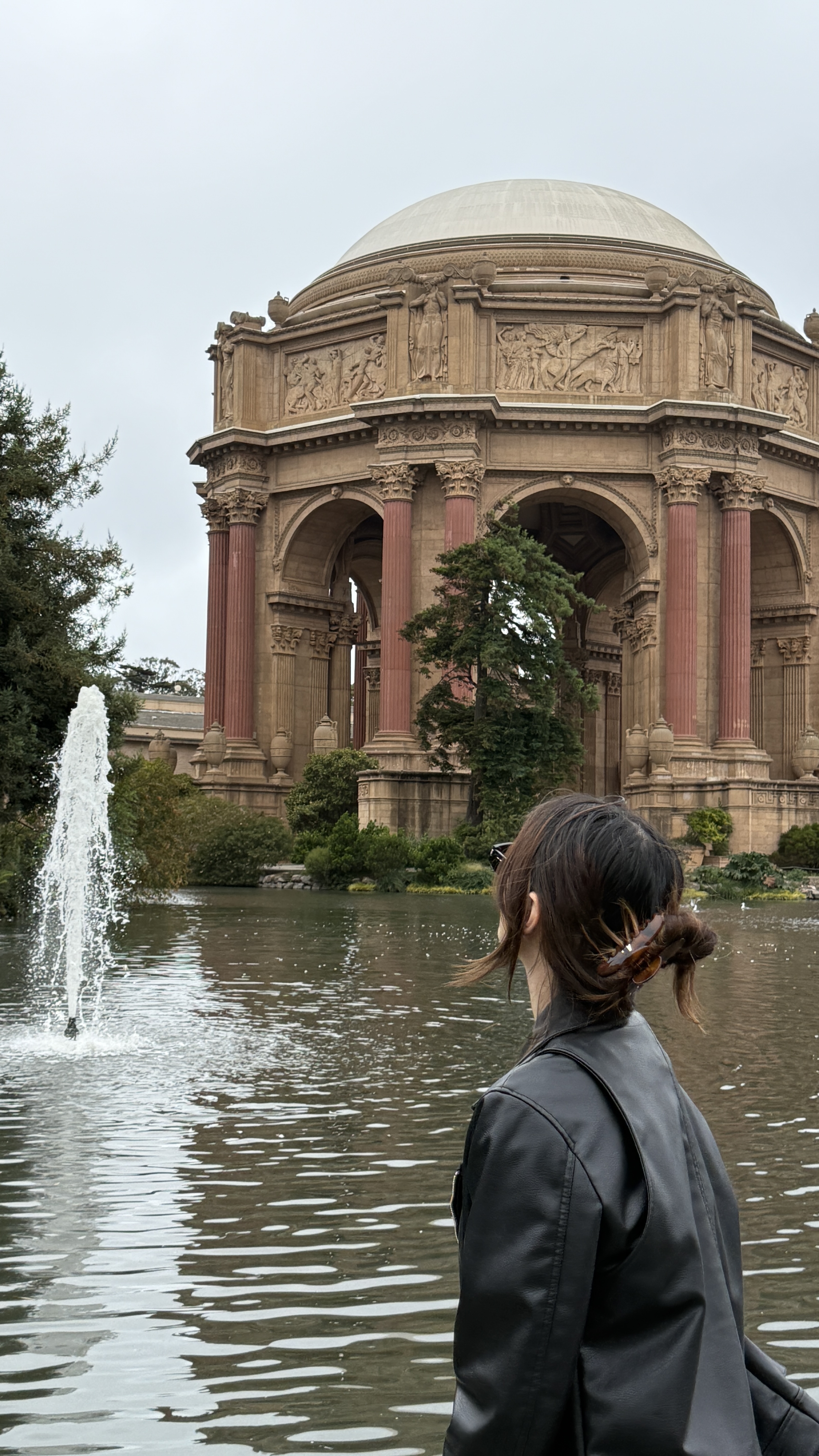 Tiffany at a beautiful building